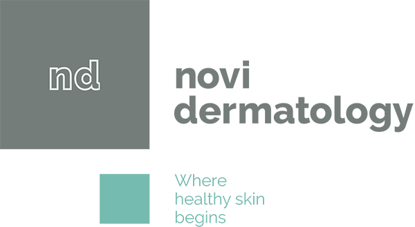 Novi Dermatology Logo - Where Healthy Skin Begins